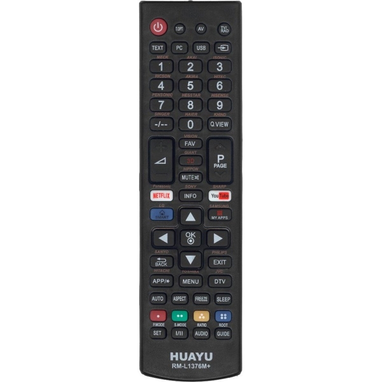 Универсальный пульт Huayu для RM-L1376M+(PBOX)