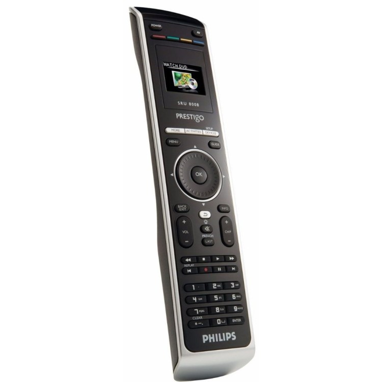 Универсальный пульт Philips SRU 8008 PRESTIGO 8 в 1 обучаемый и програмируемый пульт с цветным ЖК
