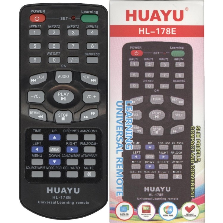 Универсальный, обучаемый пульт Huayu HL-178E (мини-пульт)
