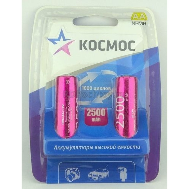 Аккумулятор AA BL2 Космос 2500 mAh (24)