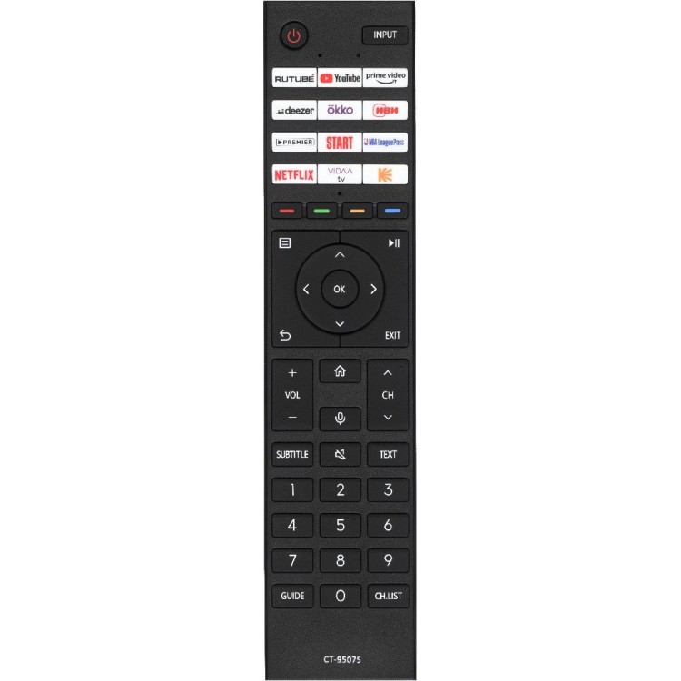 Пульт Huayu для Toshiba CT-95075 (голосовое управление) + батарейки