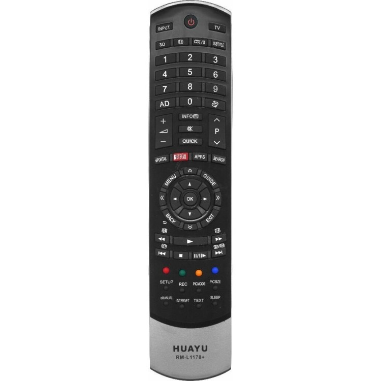 Универсальный пульт Huayu для Toshiba RM-L1178+ (корпуc CT-90405 3D TV)