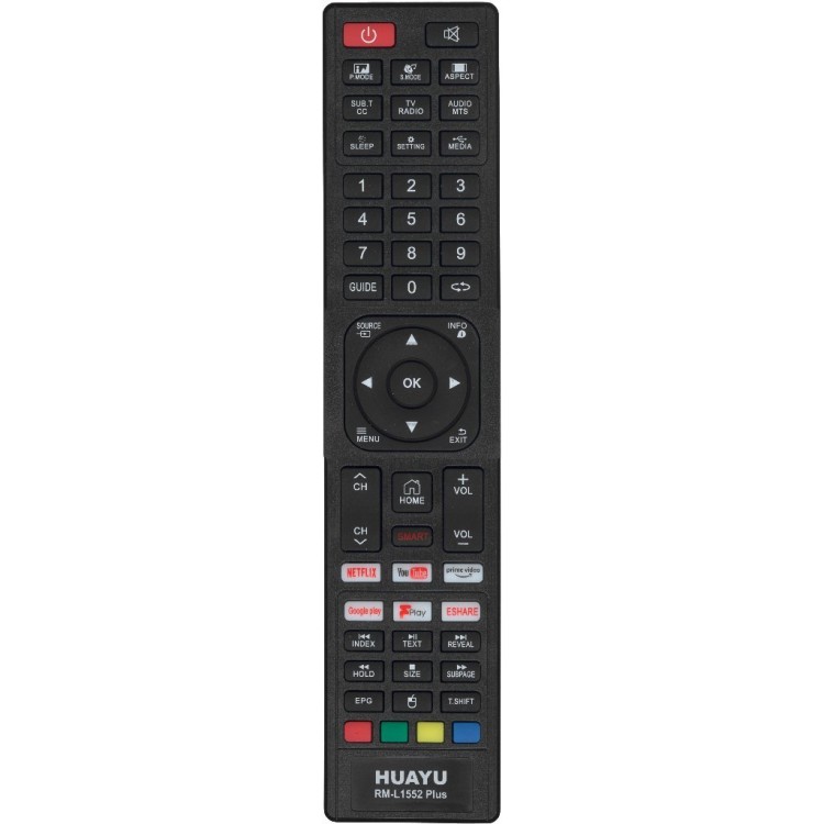 Универсальный пульт Huayu для JVC RM-L1552 plus(PBOX) LCD TV с функцией YOUTUBE