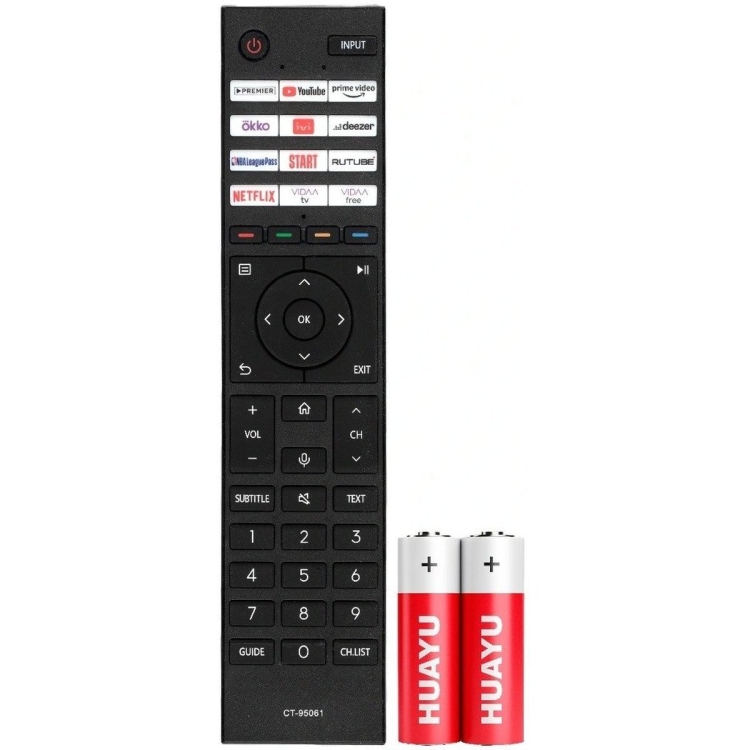 Пульт Huayu для Toshiba CT-95061 (ERF3I88T, RF474A-T1-03) (голосовое управление) +батарейки