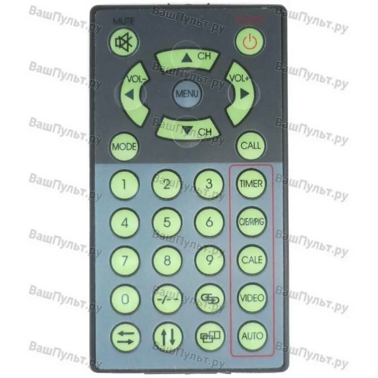 Пульт Huayu для Miyota CAR-TV (Vitek VT-5007, TV-01)