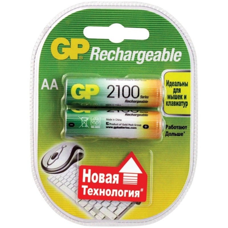 Аккумулятор AA BL2 GP 2100mAh в пластиковой упаковке (20)