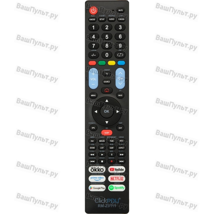 Универсальный пульт ClickPdu для JVC (Grundig, Hitachi) RM-Z9111