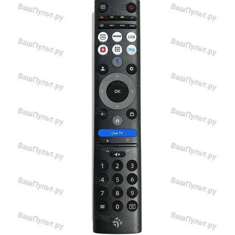 Пульт Dexp (Prime video, Wink, USB, Live TV)