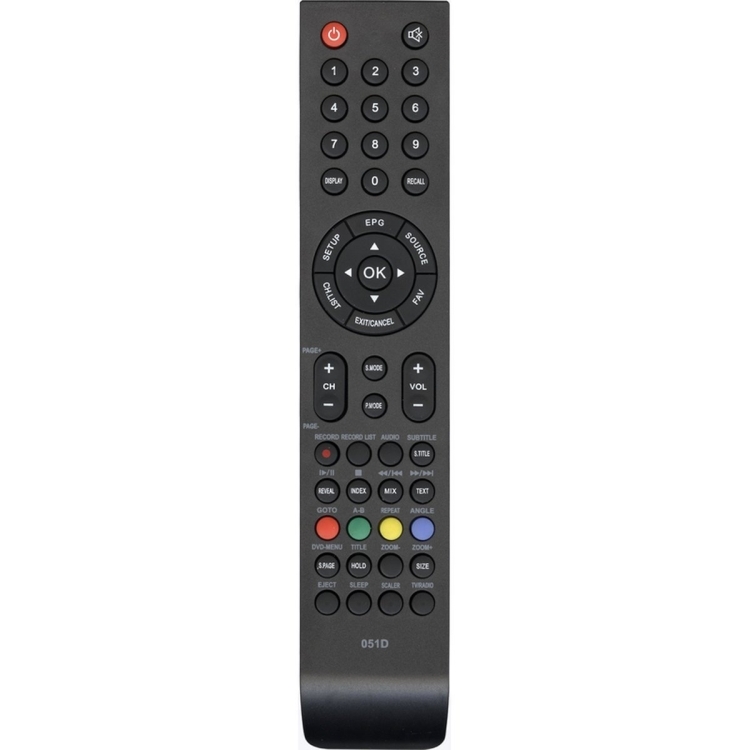 Пульт Huayu для Shivaki 051D черный