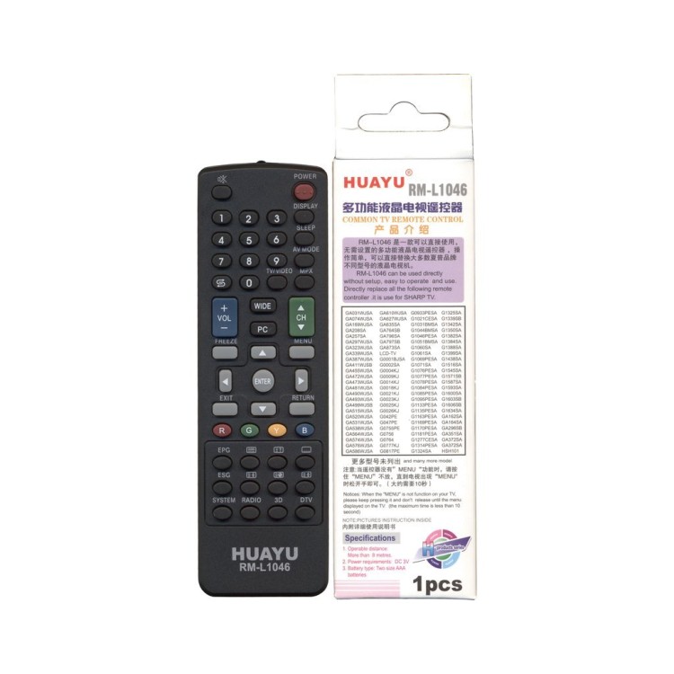 Универсальный пульт Huayu для Sharp RM-L1046