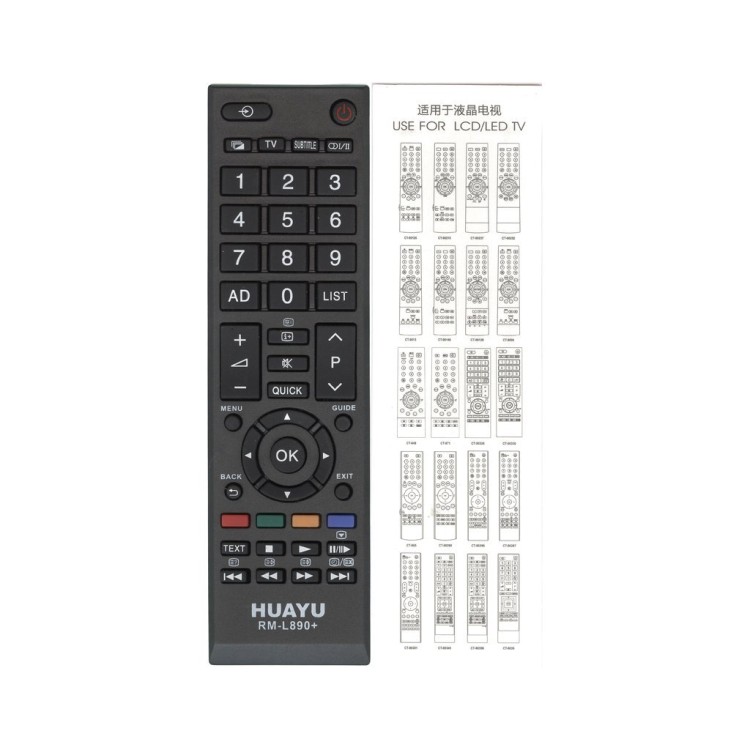 Универсальный пульт Huayu для Toshiba RM-L890