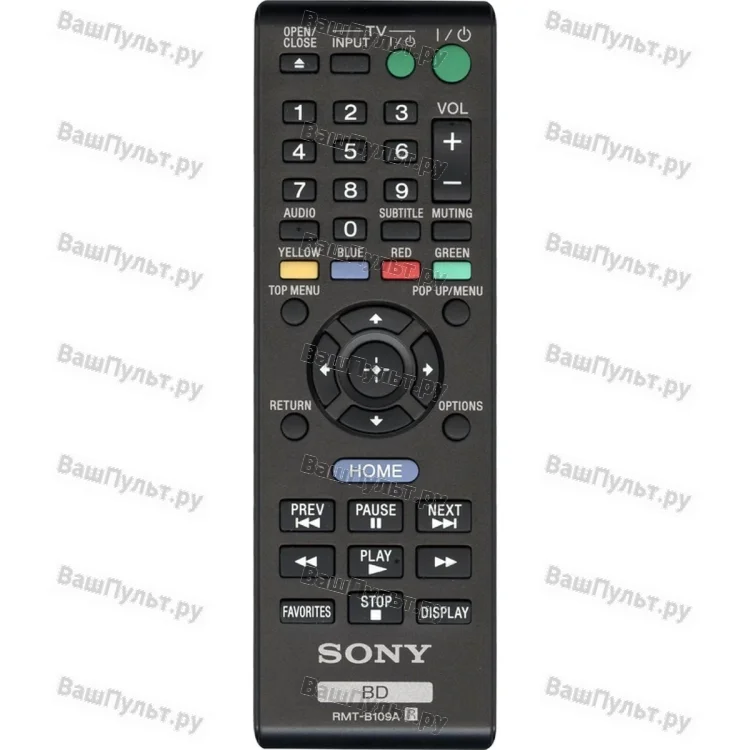 Пульт Sony RMT-B109A (RMT-B109P) (оригинальный)