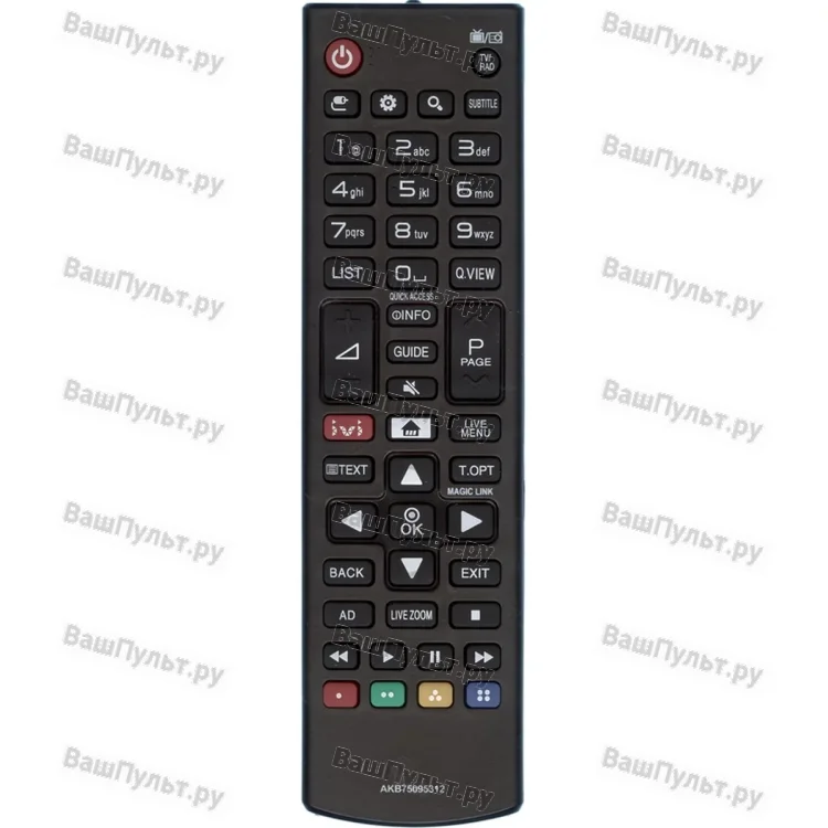 Пульт Huayu для LG AKB75095312
