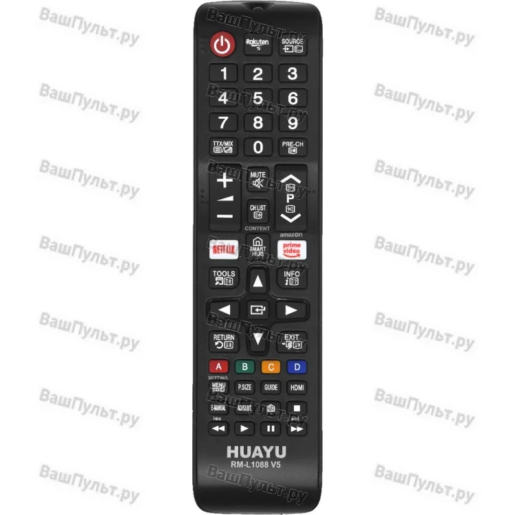Универсальный пульт Huayu для Samsung TV RM-L1088 V5 (Smart HUB , управление медиа)