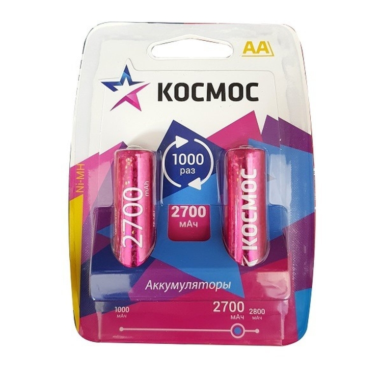 Аккумулятор AA BL2 Космос 2700 mAh (24)