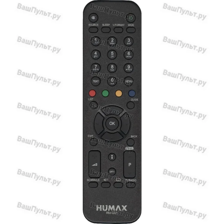 Пульт Humax RM-G01 (НТВ+ЛАЙТ VA-SD4/SD5) (оригинальный)