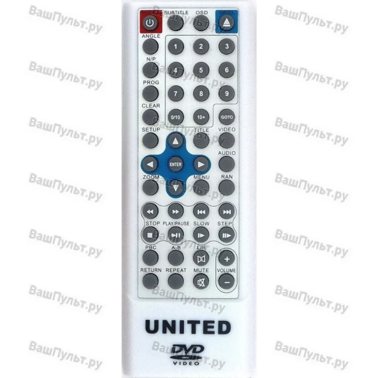 Пульт Huayu для United DVD-7074 (DVD-7075, DVD-7077)