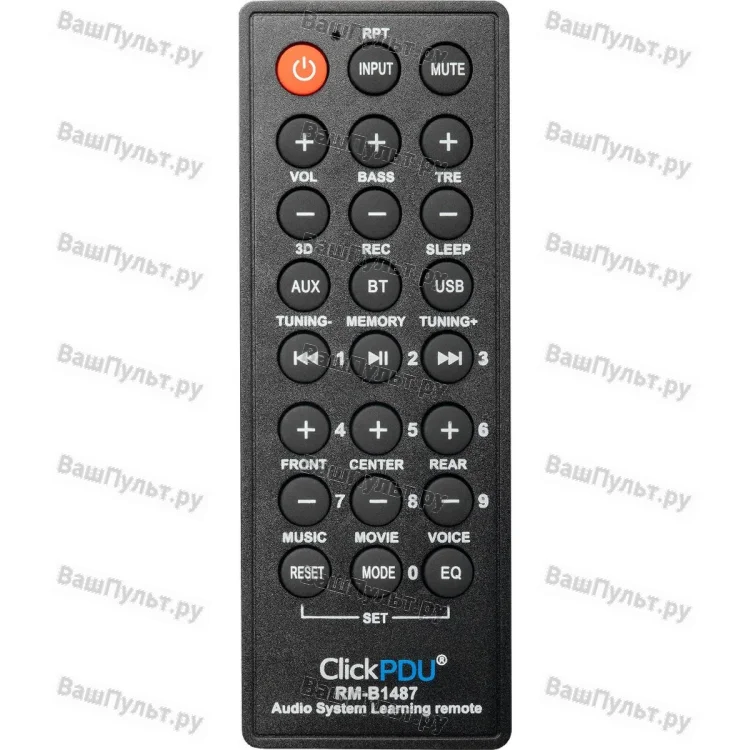 Универсальный пульт ClickPdu для Microlab RM-B1487 (для аудиосистем с функцией обучения)