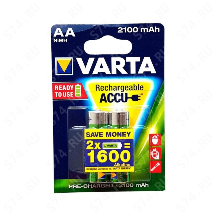 Аккумулятор AA BL2 Varta R2U 2100mAh (20)