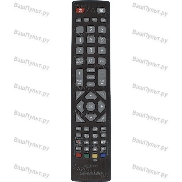Пульт Sharp LC-32HI3222E черный (ИК управление) (оригинальный)