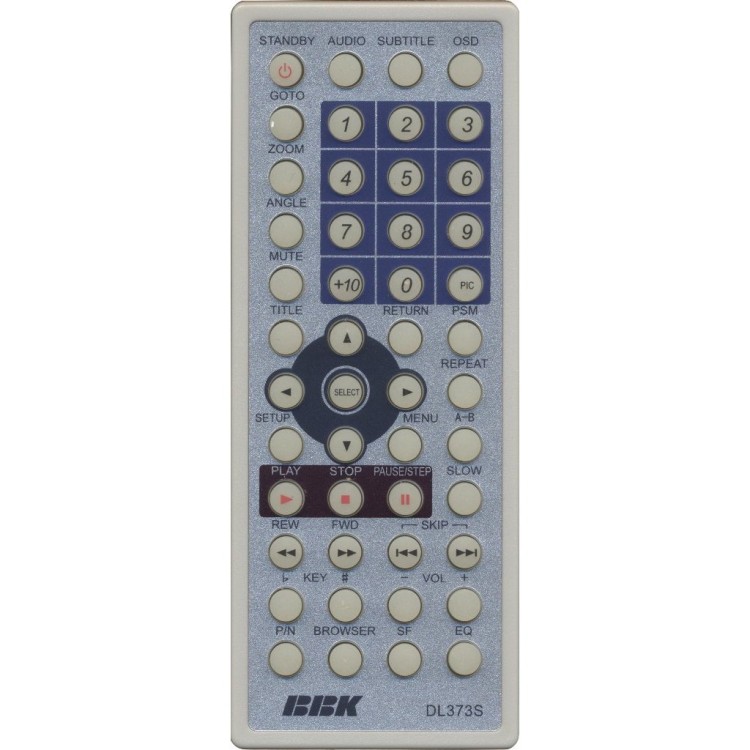 Пульт BBK DL373S (портативный DVD+TV)