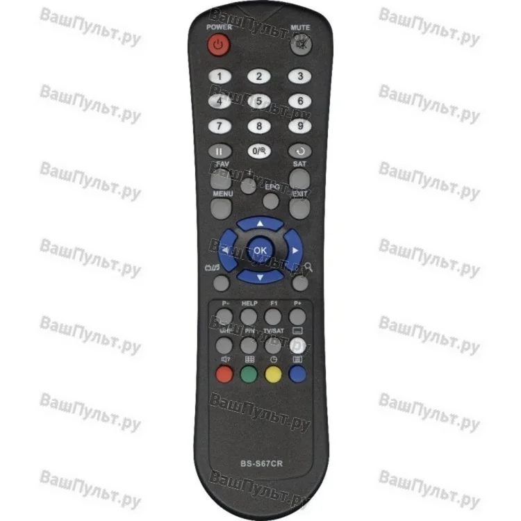 Пульт Huayu для BigSat BS-S67CR (Euromax EM777)