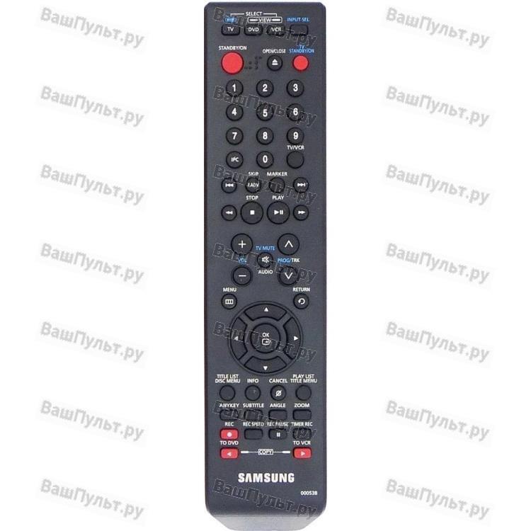 Пульт Samsung 00053B (DVD/VCR recorder DVD-VR350/355) (оригинальный)