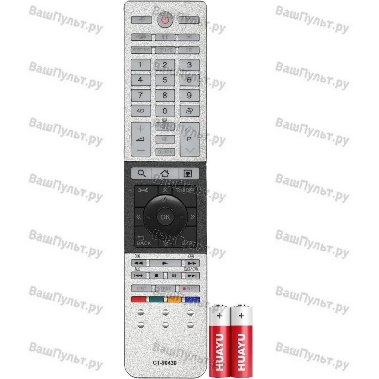 Пульт Huayu для Toshiba CT-90430 (CT-90429) (HTB154 + батарейки)