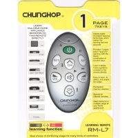 Универсальный, обучаемый пульт Chunghop RM-L7 (7 кнопок)