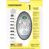Универсальный, обучаемый пульт Chunghop RM-L7 (7 кнопок)