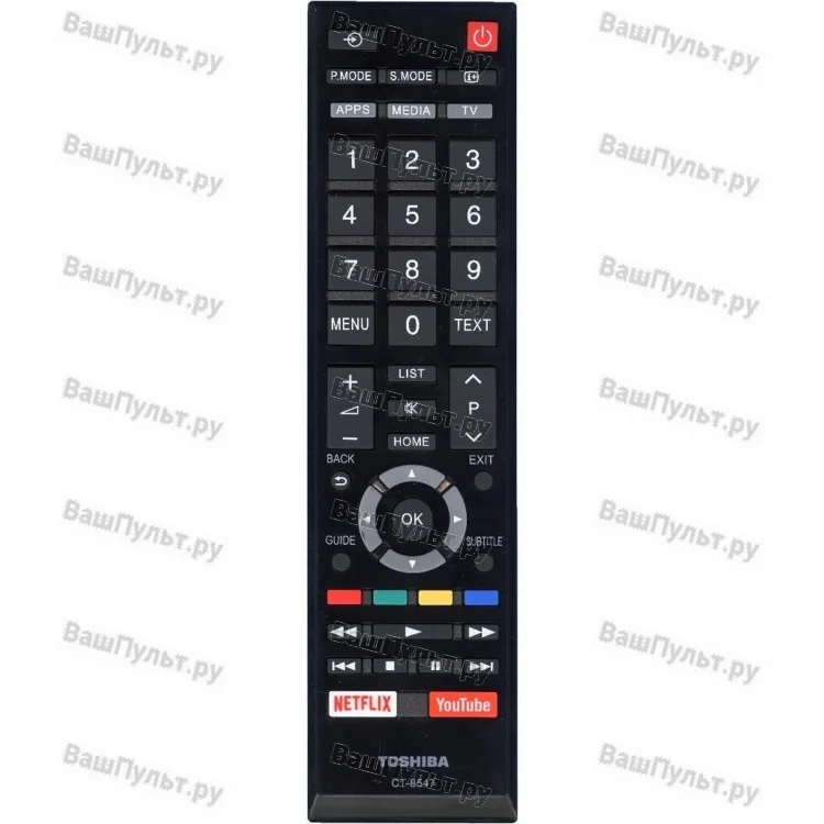 Пульт Toshiba CT-8547 (Netflix, YouTube) (оригинальный)
