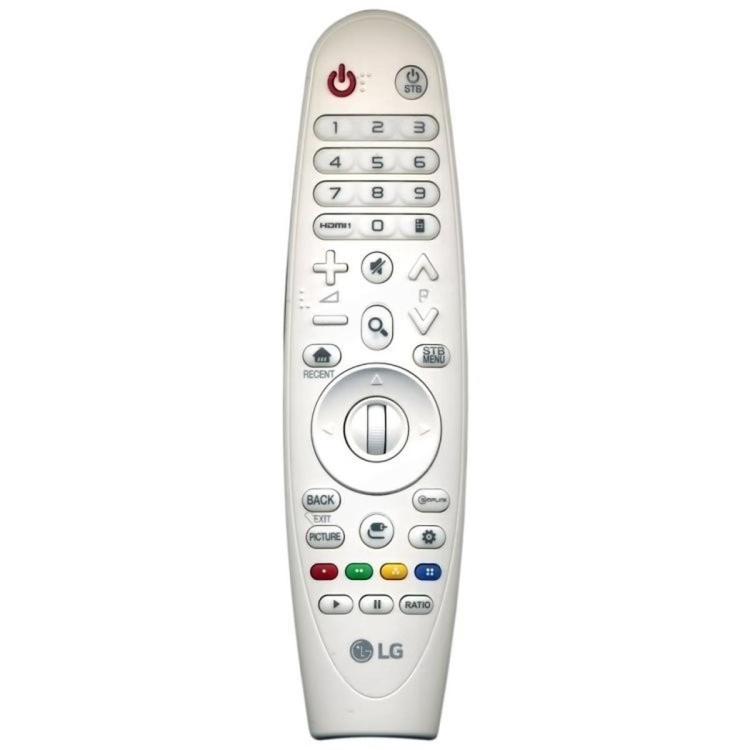 Пульт LG Magic Motion AN-MR650P белый (AKB75095401, радиопульт для LG Smart TV моделей 2016 года)