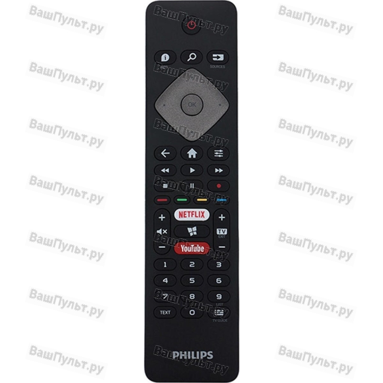 Пульт для Philips 398GR10BEPHN0032BC (BRC0884303/01 с Netflix, YouTube)