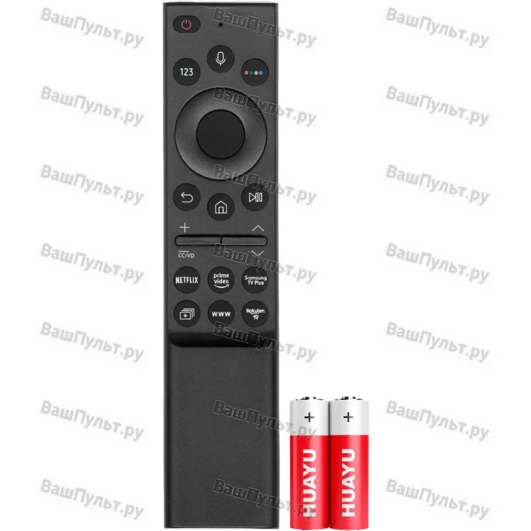 Универсальный пульт Huayu для Samsung RM-G2500 V1 корпус 01357H (голосовое управление)+батарейки