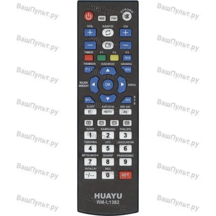 Универсальный пульт Huayu для TV RM-L1382 (RTV-3)