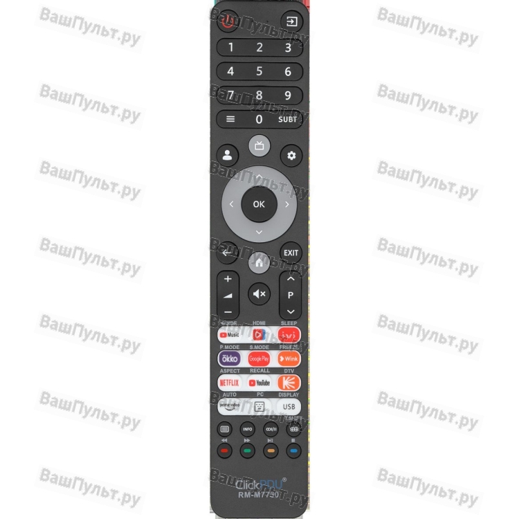  Универсальный пульт ClickPdu для DEXP (Doffler, DNS) RM-M7750