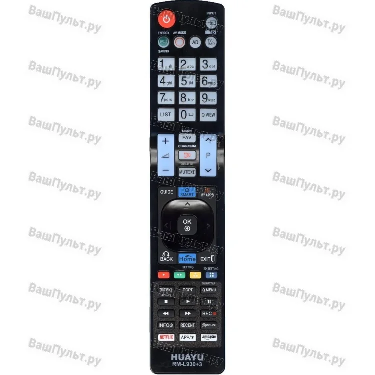 Универсальный пульт Huayu для LG RM-L930+3 ( RM-L930+) 3D