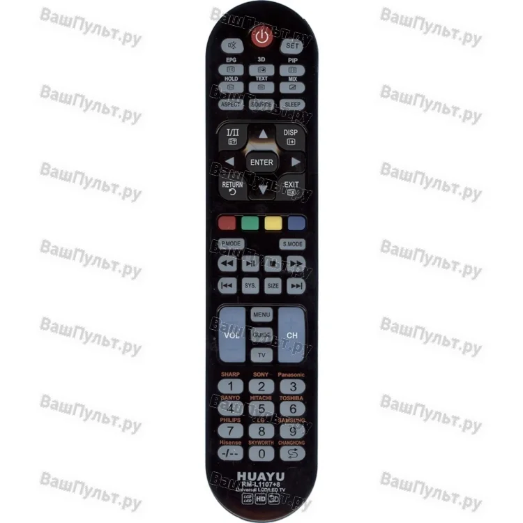 Универсальный пульт Huayu RM-L1107+8 (для TV)