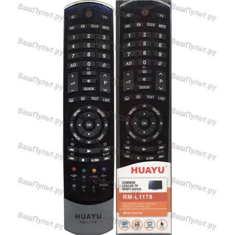 Универсальный пульт Huayu для Toshiba RM-L1178