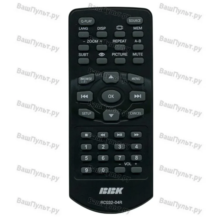 Пульт BBK RC032-04R (оригинальный)