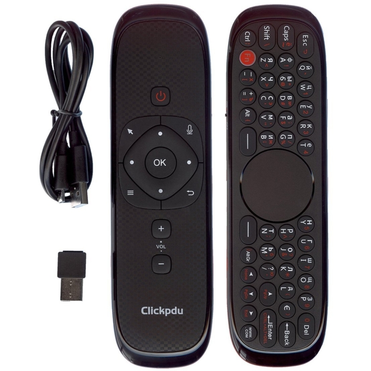 Пульт аэромышь ClickPdu W2 (голосовое управление с подсветкой)