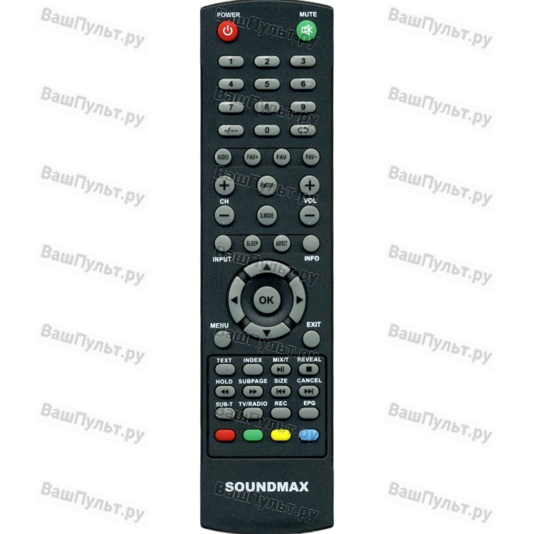 Пульт Soundmax TF-LED28S48T2 (оригинальный)