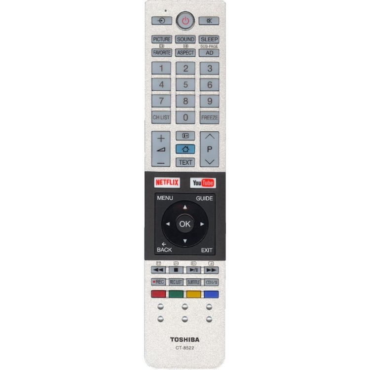Пульт Toshiba CT-8522 (Netflix, YouTube)