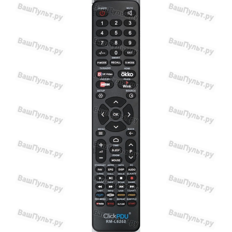 Универсальный пульт ClickPdu для TopDevice RM-L6260