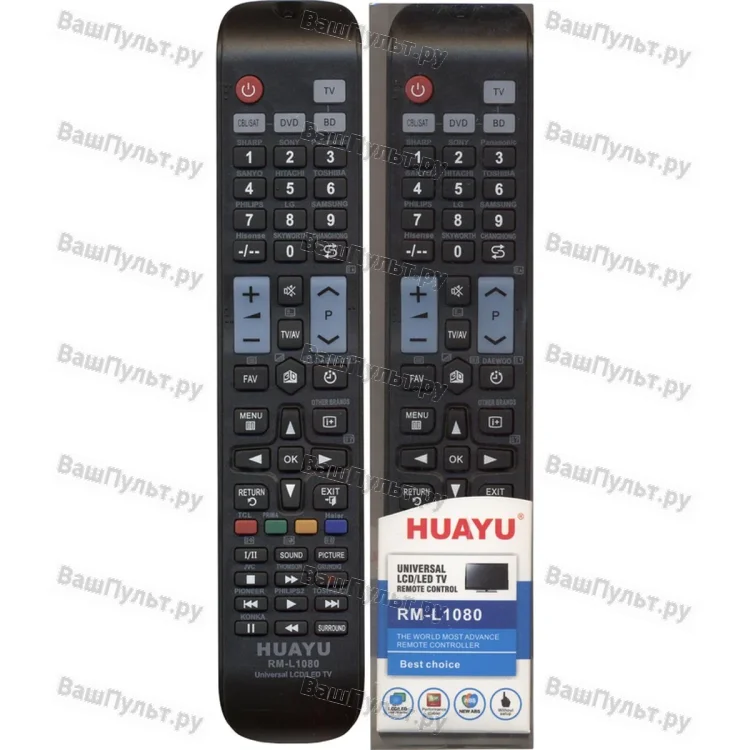 Универсальный пульт Huayu для Samsung RM-L1080