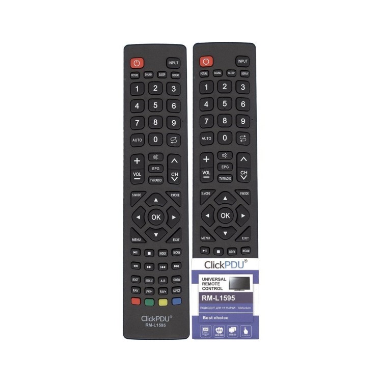 Универсальный пульт ClickPdu для Telefunken RM-L1595 ver. 2020