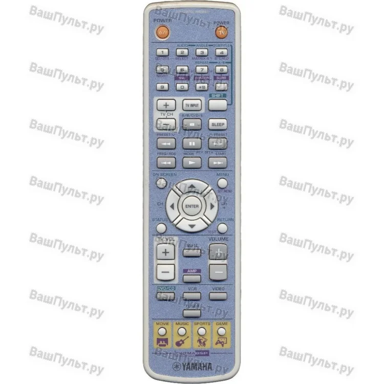 Пульт Yamaha DVR-S120RDS (WB56660, WB56680) (оригинальный)