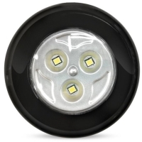 Светодиодный фонарь PUSH LIGHT 3 Вт Smartbuy 3AAA, черный (SBF-133-B) 12шт