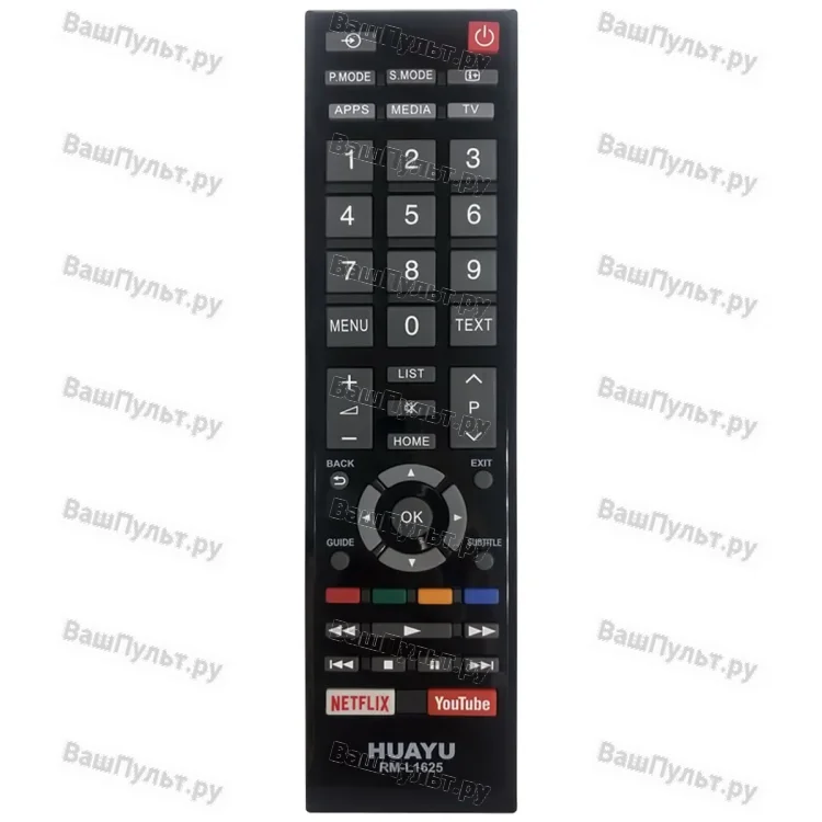 Универсальный пульт Huayu для Toshiba RM-L1625