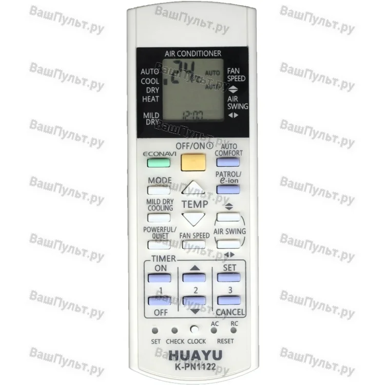 Пульт для кондиционера Huayu K-PN1122 для Panasonic (универсальный)